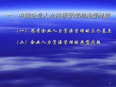 企业人力资源管理咨询